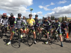 The team ready to go for the final stage